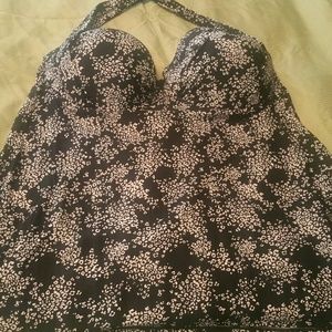 Swim top 22w underwire padded new without tags